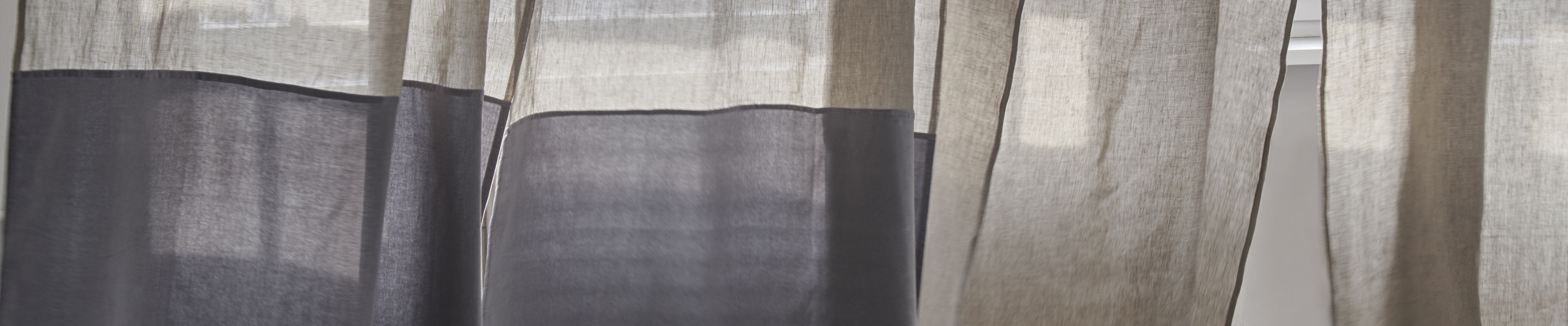 Extra long shop curtains