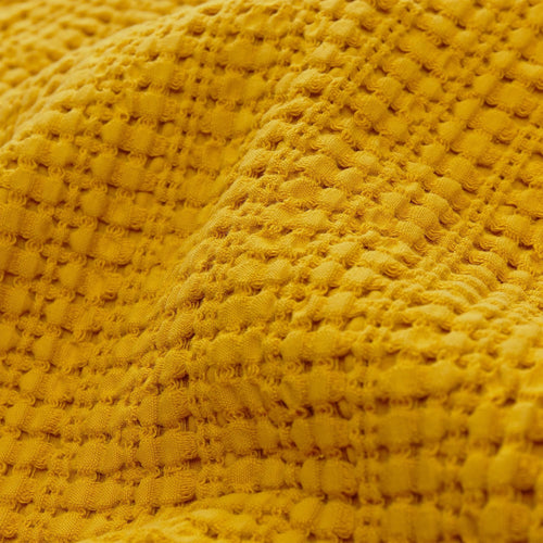 Anadia bedspread, mustard, 100% cotton | URBANARA bedspreads & quilts