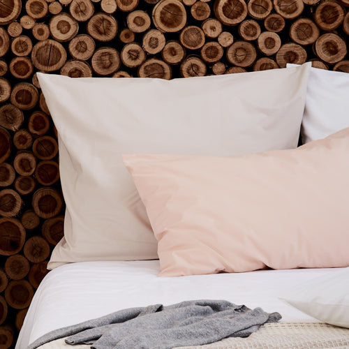 Manteigas pillowcase, natural, 100% organic cotton | URBANARA percale bedding