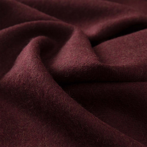 Limon scarf, bordeaux red, 100% baby alpaca wool |High quality homewares