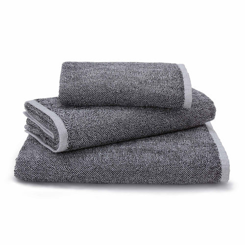 Ventosa hand towel, black & white, 100% organic cotton