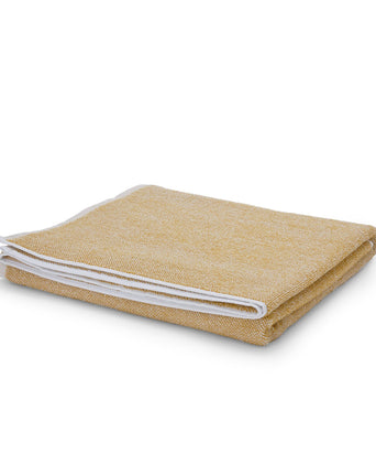 Ventosa hand towel, mustard & white, 100% organic cotton