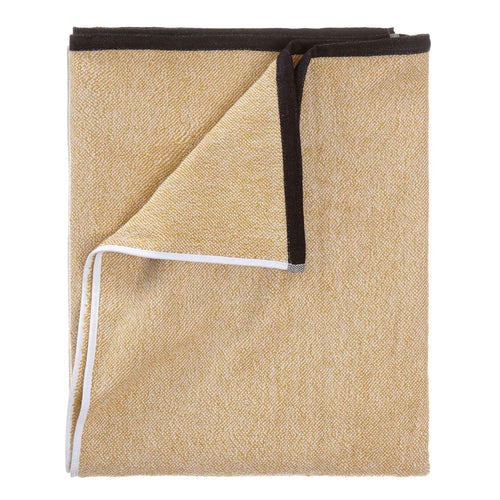 Ventosa Towel Collection mustard & white, 100% organic cotton | URBANARA beach towels