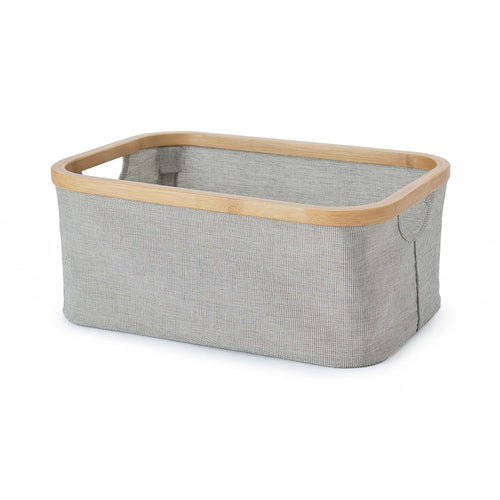 Champa storage in black & white & brown, 75% polyester & 25% cotton |Find the perfect storage baskets