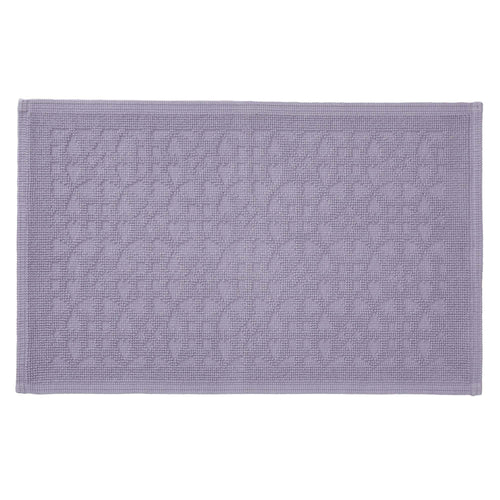 Qasita bath mat, light purple grey, 100% cotton