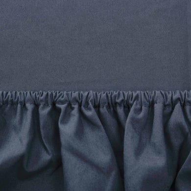Manteigas fitted sheet, dark grey blue, 100% organic cotton