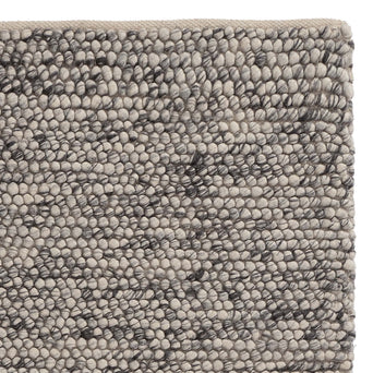 Ravi rug, off-white & grey, 70% new wool & 30% viscose & 100% cotton