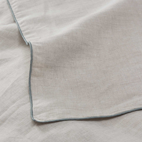 Alvalade pillowcase in natural & green grey, 100% linen |Find the perfect linen bedding