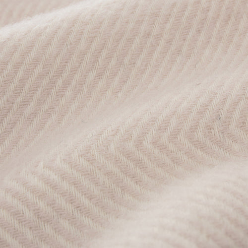 Gotland blanket in powder pink & cream, 100% new wool |Find the perfect wool blankets