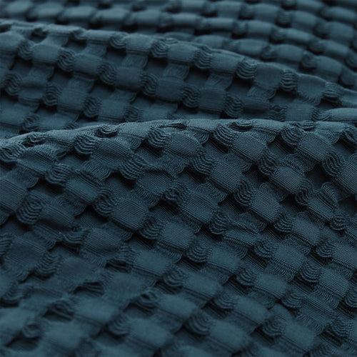Veiros bedspread, teal, 100% cotton |High quality homewares