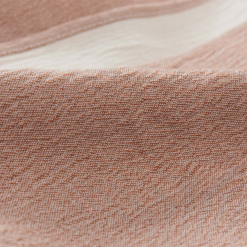Anaba Blanket terracotta & natural white, 100% cotton | URBANARA cotton blankets