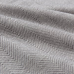 Ilhavo Towel charcoal & natural white, 100% organic cotton | URBANARA cotton towels