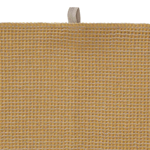 Kotra Towel Collection bright mustard & natural, 50% linen & 50% cotton | URBANARA linen towels