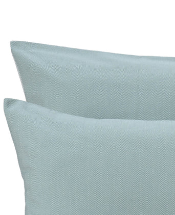Agrela Pillowcase green grey & off-white, 100% cotton