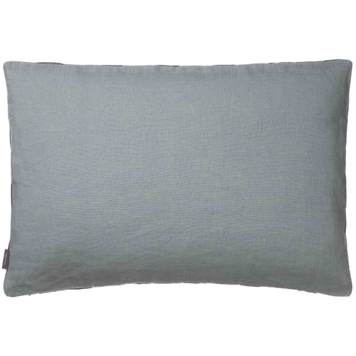 Akole cushion, green grey, 100% linen | URBANARA cushion covers