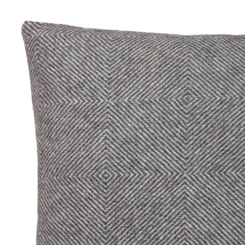 Alanga cushion cover, grey melange & off-white, 100% baby alpaca wool | URBANARA cushion covers