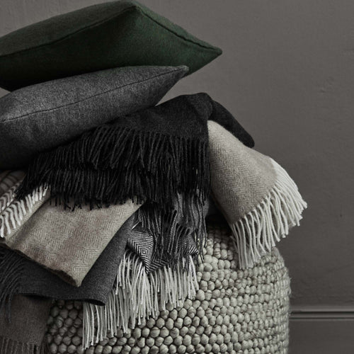 Corcovado Alpaca Blanket grey & off-white, 50% alpaca wool & 50% merino wool | High quality homewares