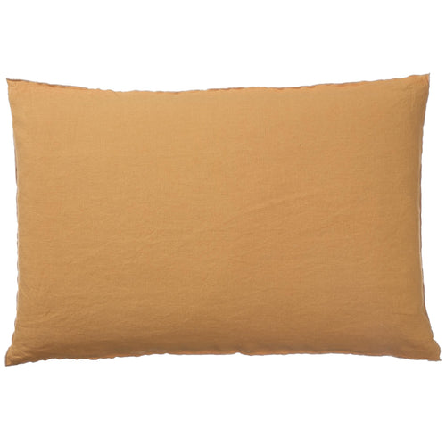 Alvalade Cushion Cover ochre & grey, 100% linen
