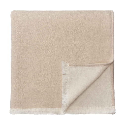 Anaba Blanket [Beige & Natural white]