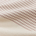 Hammam Towel Bolu Dusty Rose & Natural white, 50% Bamboo & 50% Cotton | Find the perfect Beach Towels