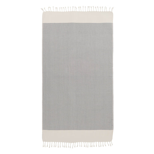 Grey blue & Natural white Hammam Towel Bolu | Home & Living inspiration | URBANARA