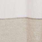 Cataya curtain, white & natural, 100% linen |High quality homewares