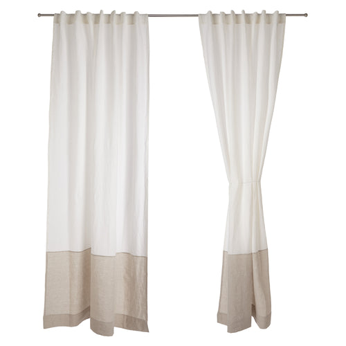 Cataya Linen Curtain in white & natural | Home & Living inspiration | URBANARA
