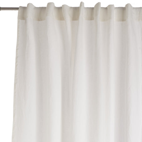 Cataya Linen Curtain white & natural, 100% linen | URBANARA curtains