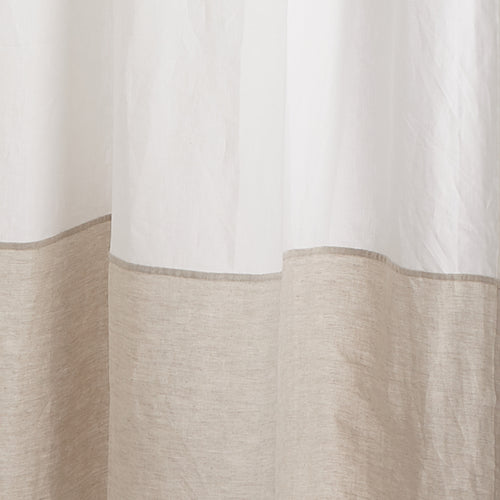 Cataya Linen Curtain white & natural, 100% linen | High quality homewares