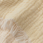 Blanket Couco Butter & Natural white, 100% Cotton | High quality homewares 