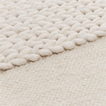 Dumala Wool Rug ivory, 80% wool & 20% cotton | URBANARA wool rugs