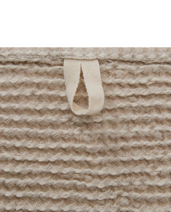 Hand Towel Favolha Ecru & Natural, 60% Cotton & 40% Linen
