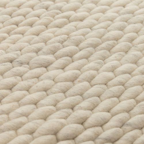 Kalu rug, ivory, 48% wool & 52% cotton |High quality homewares
