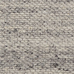 Kalu Rug light grey melange, 48% wool & 52% cotton | URBANARA wool rugs