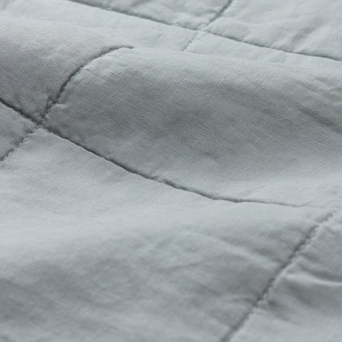 Bedspread Karlay Green grey, 100% Linen | High quality homewares 