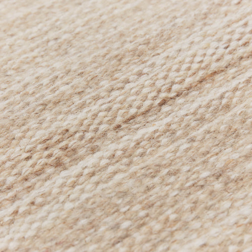 Rug Karo Sand & Natural white, 100% Wool | URBANARA Wool Rugs