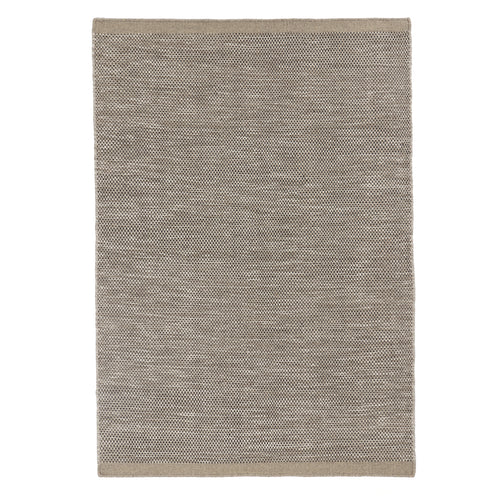 Kolong Wool Rug grey brown melange & black & off-white, 100% wool | URBANARA wool rugs