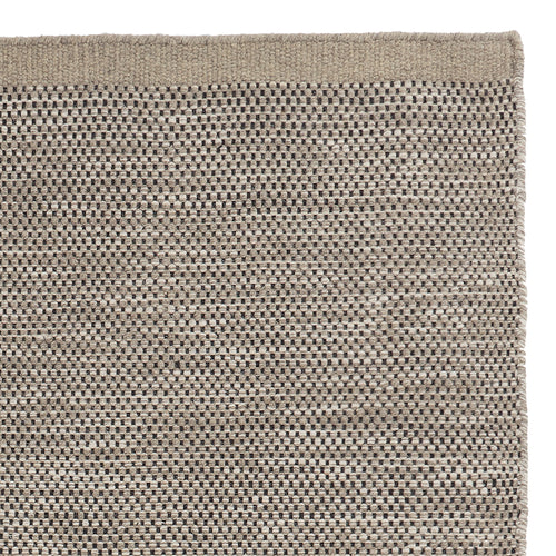 Kolong Wool Rug grey brown melange & black & off-white, 100% wool