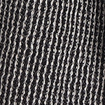 Kotra Bathrobe black & beige, 50% linen & 50% cotton | High quality homewares