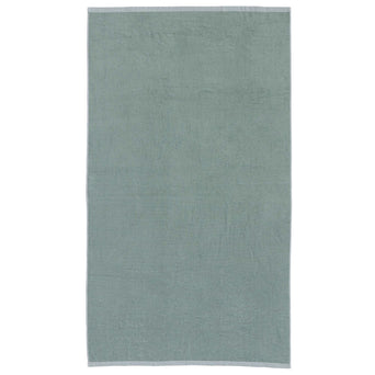Louzela Beach Towel light grey green & white, 100% organic cotton