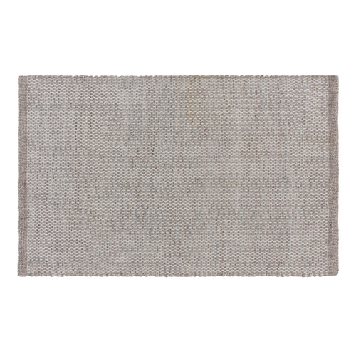 Doormat Mandal Light grey melange & White, 100% Recycled PET