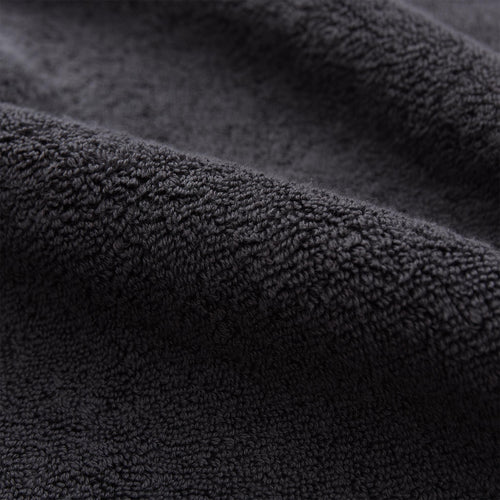 Merouco Towel charcoal, 100% organic cotton | URBANARA cotton towels