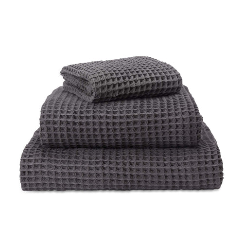 Mikawa Towel Collection charcoal, 100% cotton