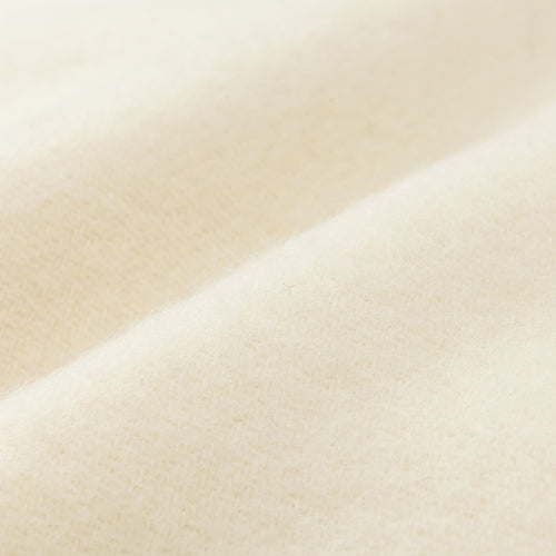 Miramar Blanket off-white, 100% lambswool | URBANARA wool blankets