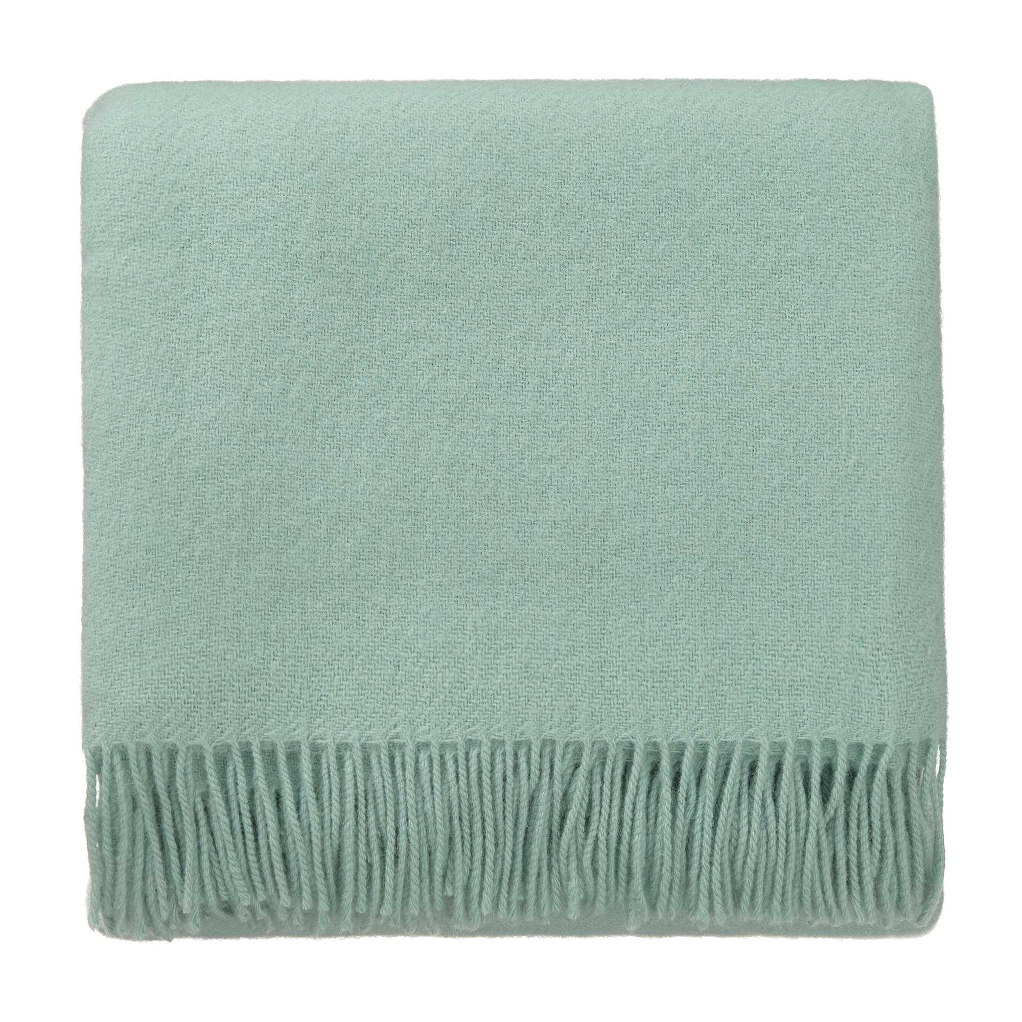 Miramar Wool Blanket mint 100 lambswool URBANARA