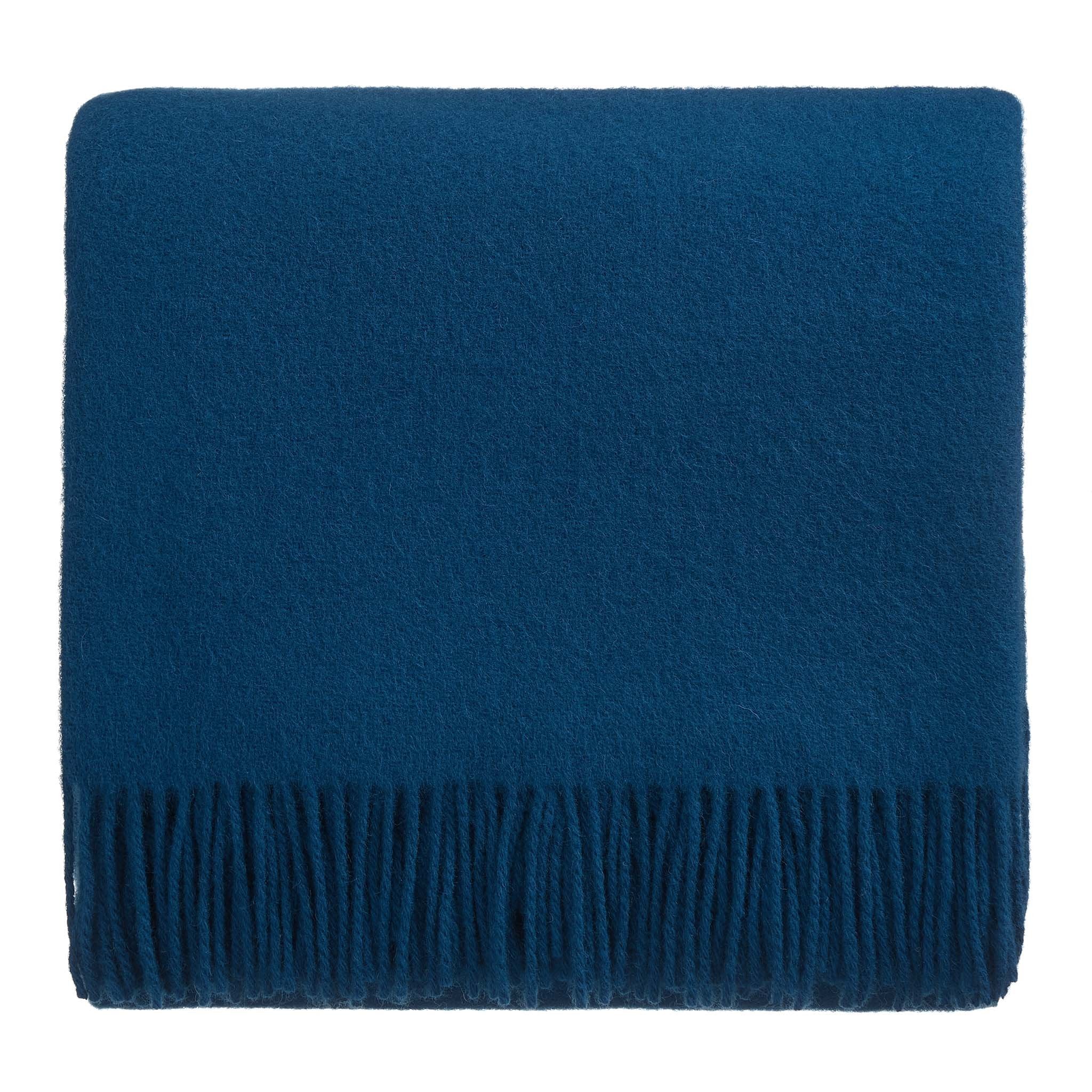 Teal wool blanket shop