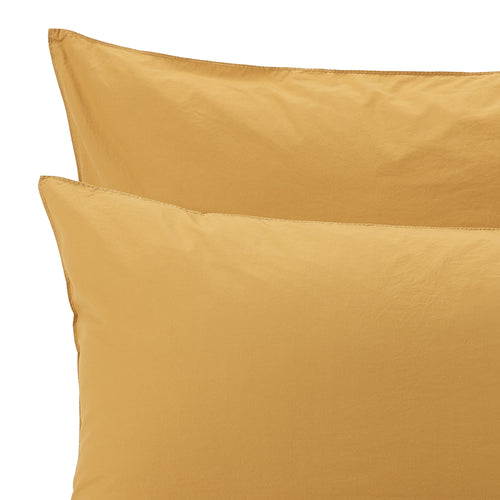 Moledo Percale Bed Linen in ochre | Home & Living inspiration | URBANARA