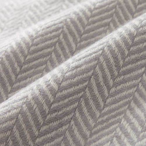 Nerva Cashmere Blanket light grey & cream, 100% cashmere wool | URBANARA cashmere blankets
