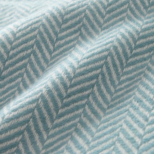 Nerva Cashmere Blanket mint & cream, 100% cashmere wool | URBANARA cashmere blankets