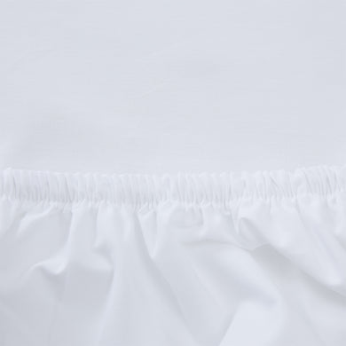 Perpignan Fitted Sheet white, 100% combed cotton